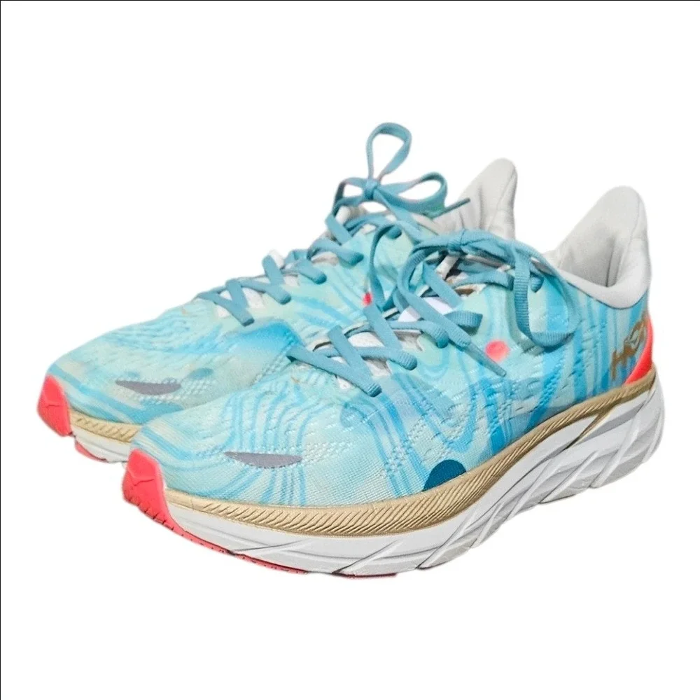 Hoka Clifton 8 Mens Running Shoes Mens 8.5 Pastel Blue Sneakers 1119393